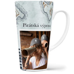 Fotohrnček latte veľký - originálny darček - Piráti